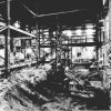 The gutted interior of the White House in 1950.