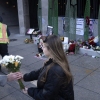 A makeshift memorial is seen at the location of last week's shooting of two members of the National Guard December 1, 2025, in Washington, DC. Two National Guard troops, Staff Sgt. Andrew Wolfe and Specialist Sarah Beckstrom, were shot on November 26 near the White House in what authorities described as a targeted attack by an Afghan migrant who had previously worked with the US military in Afghanistan, a case now being treated as a terrorism investigation. (Photo by / AFP via Getty Images)