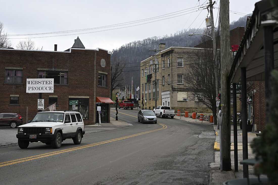 Main Street in Webster Springs, W.Va., on Wednesday.