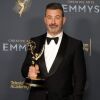Jimmy Kimmel, winner of the Outstanding Host for a Game Show Award for "Who Wants to Be a Millionaire", attended the 2025 Creative Arts Emmy Awards at Peacock Theater on September 07, 2025 in Los Angeles, California. On Wednesday, ABC suspended Kimmel's late-night show indefinitely after he made comments about Charlie Kirk's killing.
