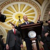 Senate Majority Leader John Thune, R-SD. speaks to reporters at the U.S. Capitol on December 09, 2025 in Washington, DC.