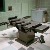 The death chamber, equipped for lethal injection, at the U.S. Penitentiary in Terre Haute, Ind., is shown in this April 1995 photo.