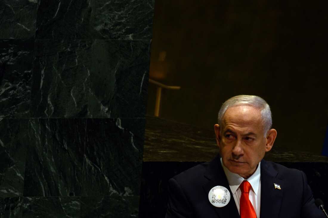 Israeli Prime Minister Benjamin Netanyahu speaks at the United Nations General Assembly on Sept. 26, 2025 in New York City. 