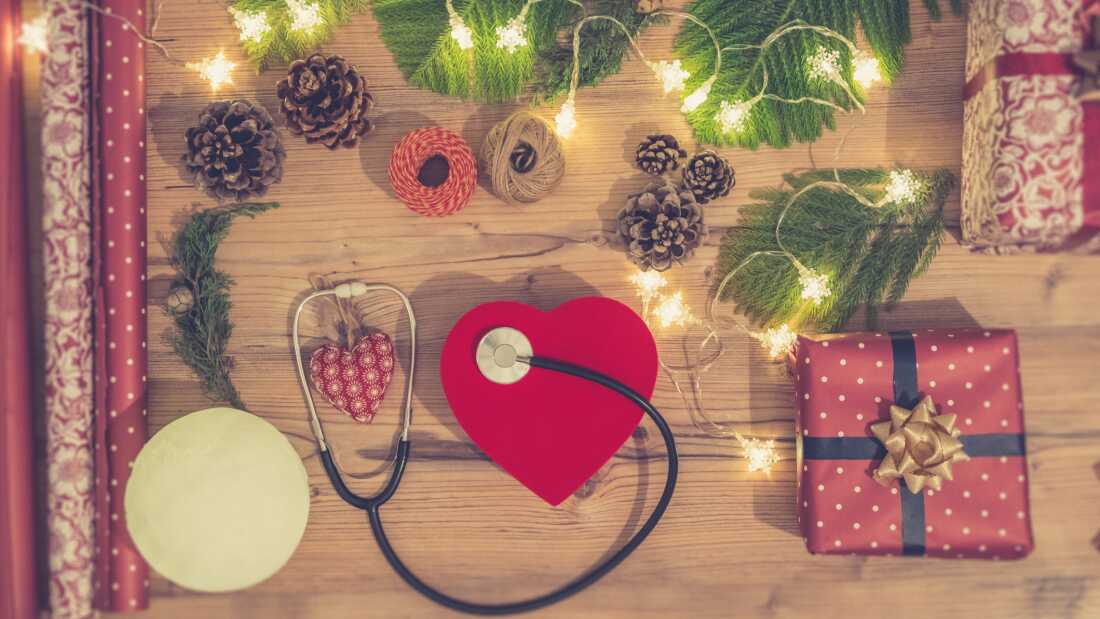 Too much merry-making with with rich foods and alcohol can strain the heart. So can stress over the holidays.