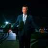 President Trump speaks with reporters before boarding Air Force One from Florida on Sunday. 