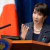 Japan's new prime minister, Sanae Takaichi, speaks during a press conference at the prime minister's office in Tokyo, on Oct. 21.