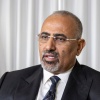 The president of the Yemen's Southern Transitional Council Aidarous Al-Zubaidi sits for an interview, Sept. 22, 2023, in New York, while attending the United Nations General Assembly's annual high-level meeting of world leaders.
