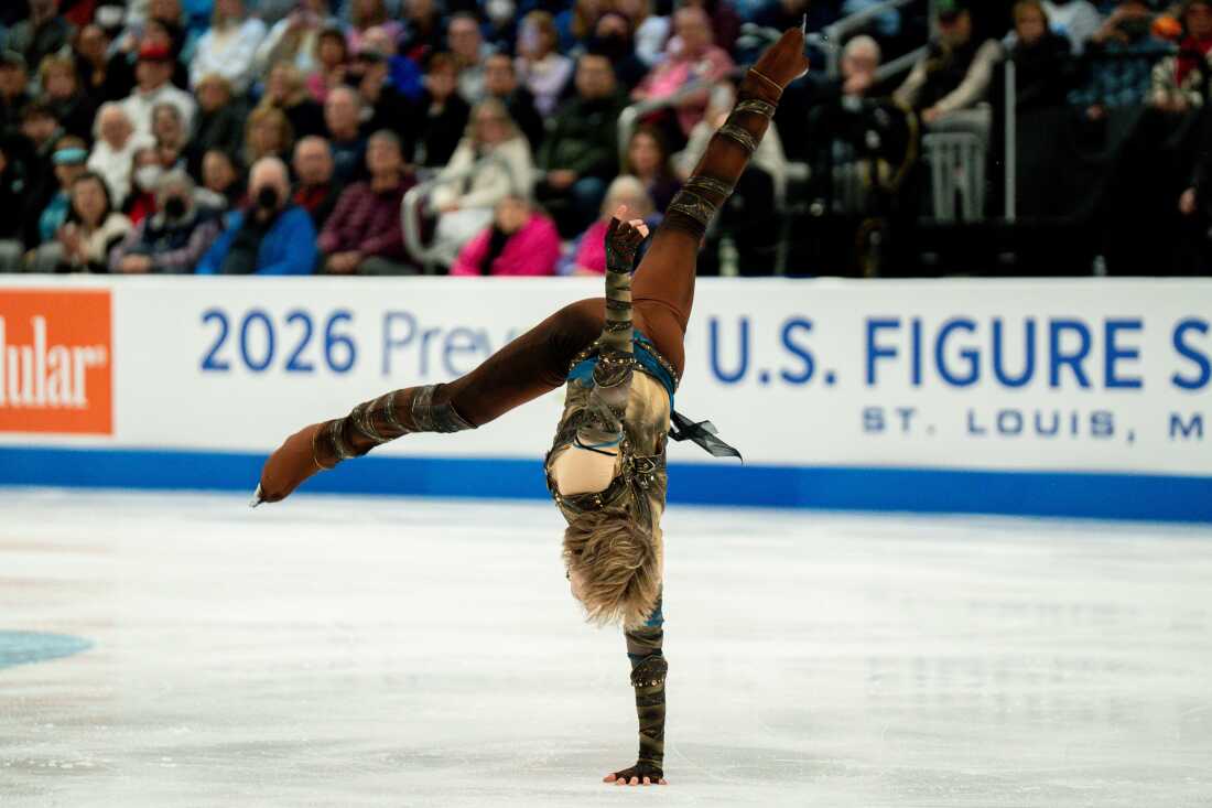 Ilia Malinin competes in the men’s short program competition during the 2026 U.S. Figure Skating Championships at the Enterprise Center on Thursday, Jan. 8, 2026, in St. Louis’ Downtown West neighborhood. Malinin took first in the category.