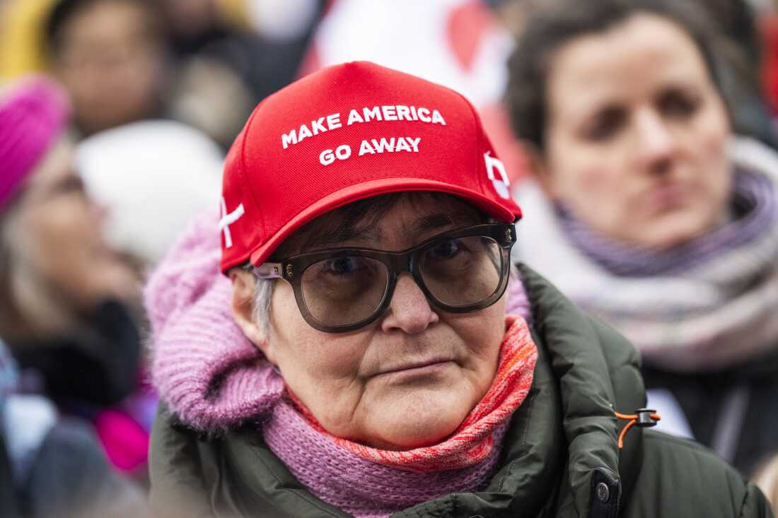 Protesters on City Square during a protest in support of Greenland on January 17, 2026 in Copenhagen, Denmark. The United States president continues to insist the U.S. must have Greenland, even by military means if necessary. Greenland is a semi-autonomous territory of Denmark, which has forcefully pushed back on the U.S. threats, saying they jeopardize the future of NATO.