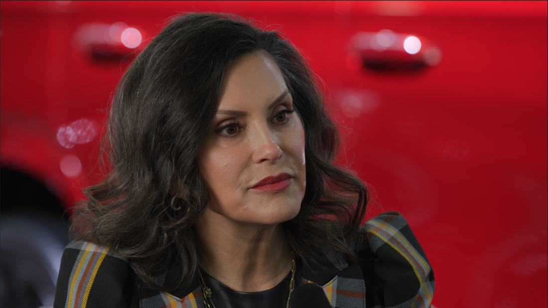 Michigan Governor Gretchen Whitmer speaks during an interview with NPR’s Morning Edition.