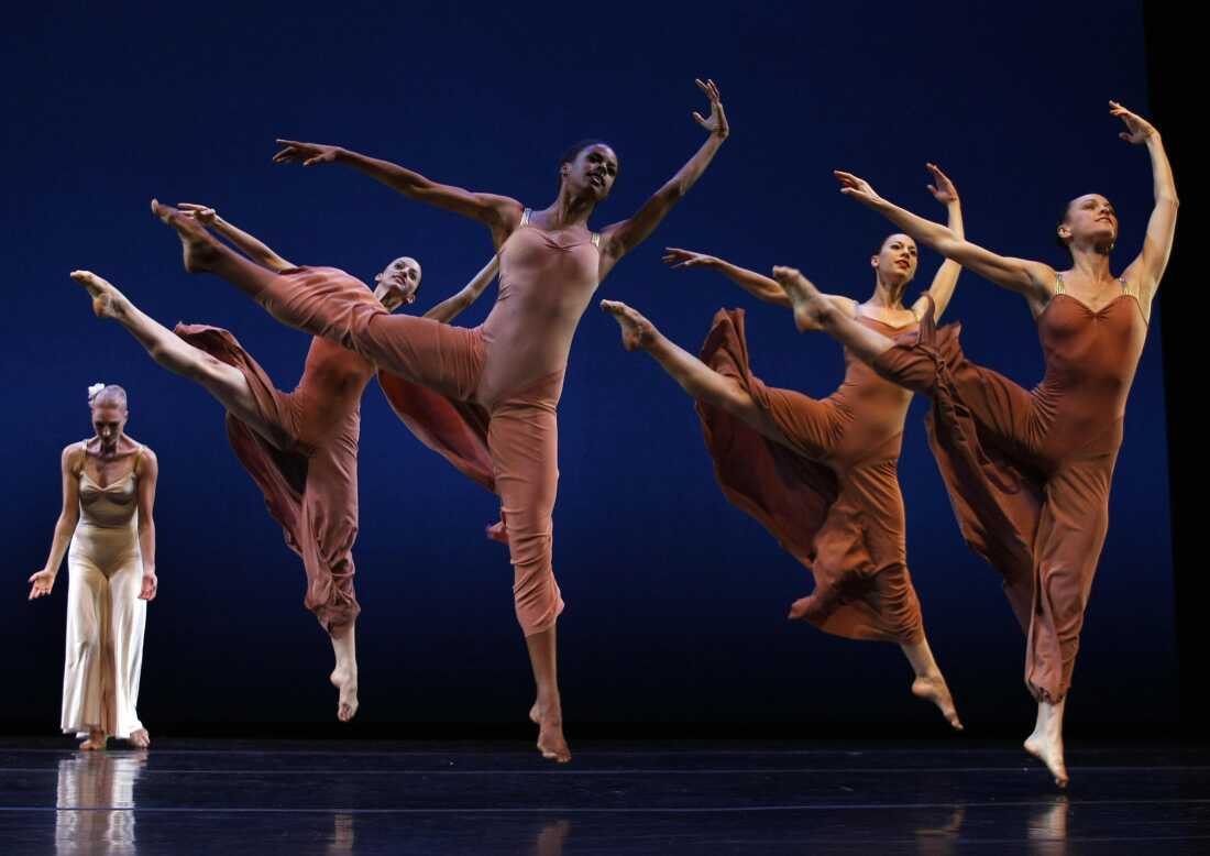 Dancers with the Martha Graham Dance Company perform a scene from "Diversions of Angels" during a dress rehearsal at the Joyce Theater in New York on Sept. 12, 2007. Founded in 1926, the Martha Graham Dance Company is the oldest dance company in America.