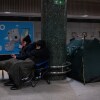 People take shelter in a subway station during Russia's night missile and drone attack in Kyiv, Ukraine, on Saturday, Jan. 24, 2026.