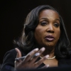 Lisa Cook testifies during her Senate Banking nomination hearing in Washington, D.C., on June 21, 2023.