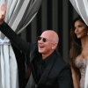 Washington Post owner Jeff Bezos and spouse Lauren Sanchez Bezos leave the Aman Hotel on the third day of their wedding festivities in Venice on June 28, 2025.