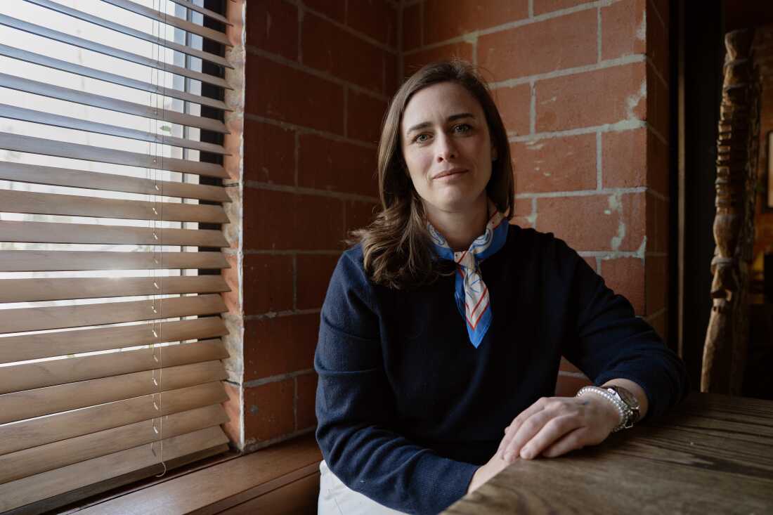 Gwen McMurrey poses for a portrait on January 15, 2026, at a coffee shop in Houston, Texas. 