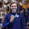 Katie Ledecky scored two of America's forty Olympic gold medals in the Paris Summer Games. The U.S. tied with China for the most gold, but the U.S. dominated the overall count with 126 medals.