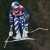 Lindsey Vonn competes during the Women's Downhill event of FIS Alpine Skiing World Cup in Tarvisio, Italy, on Jan. 17.